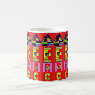 Random Alphabet Pen Red  Coffee Mug