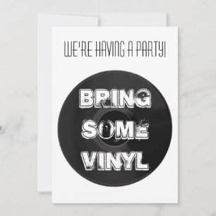 Random BRING SOME VINYL Party Invitation