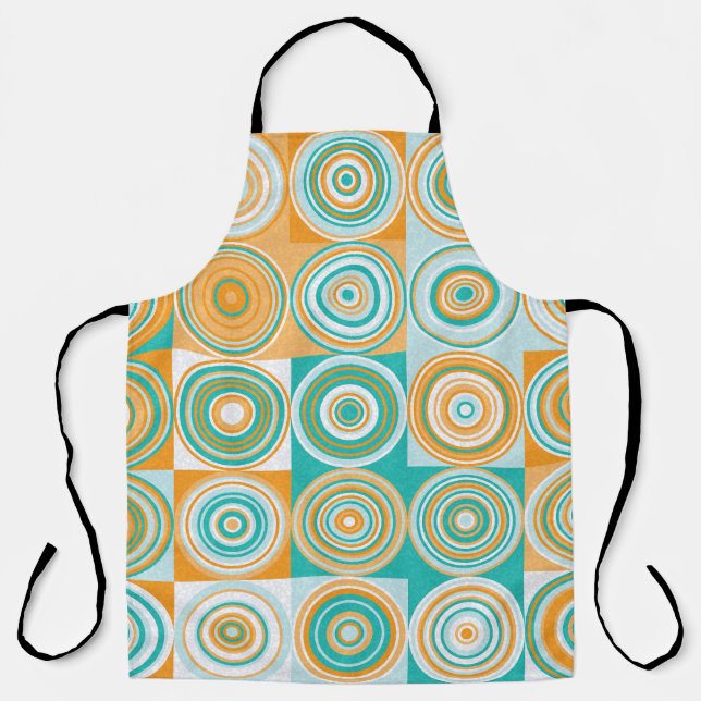 Random Coloured Circles: Artistic Background. Apron (Front)