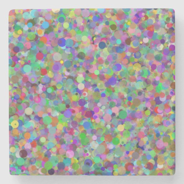 Random Dot Marble Coaster (Front)