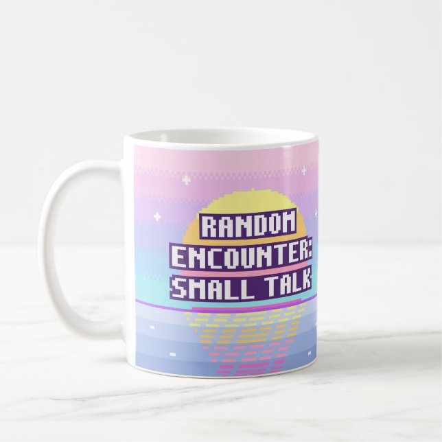 Random Encounter: Small Talk Neurodivergent Mug (Left)
