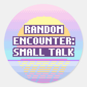 Random Encounter: Small Talk Pixel Sticker