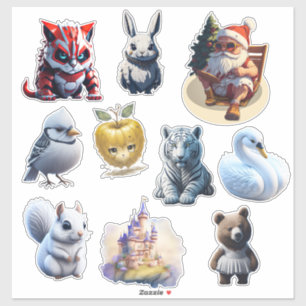 Random funny  Custom-Cut Vinyl Sticker