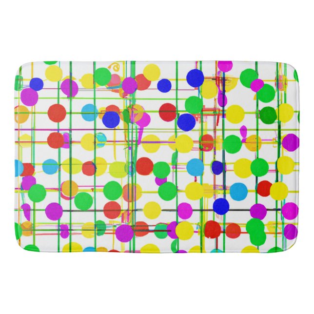 Random Geometric Pattern Bath Mat (Front)
