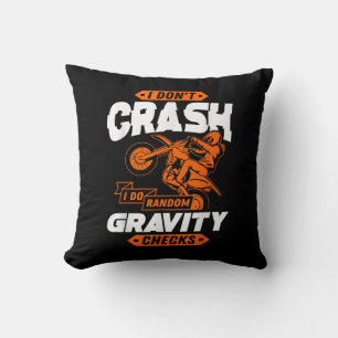 Random Gravity Checks - Motocross & Dirt Bike Cushion