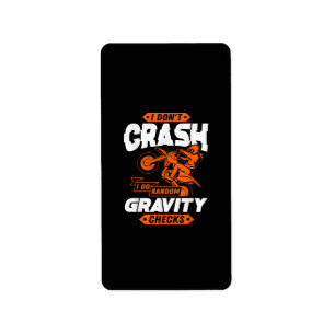 Random Gravity Checks - Motocross & Dirt Bike Label