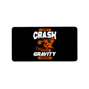 Random Gravity Checks - Motocross & Dirt Bike Label