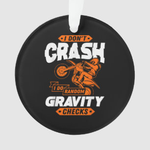 Random Gravity Checks - Motocross & Dirt Bike Ornament