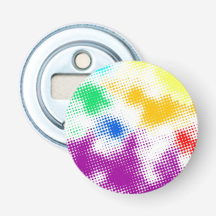 Random halftone colourful background bottle opener