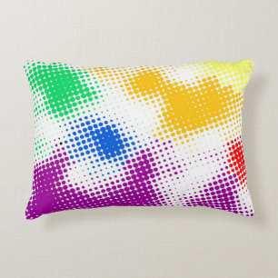 Random halftone colourful background decorative cushion