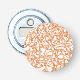 Random Leaf Mosaic Dark Orange Bottle Opener