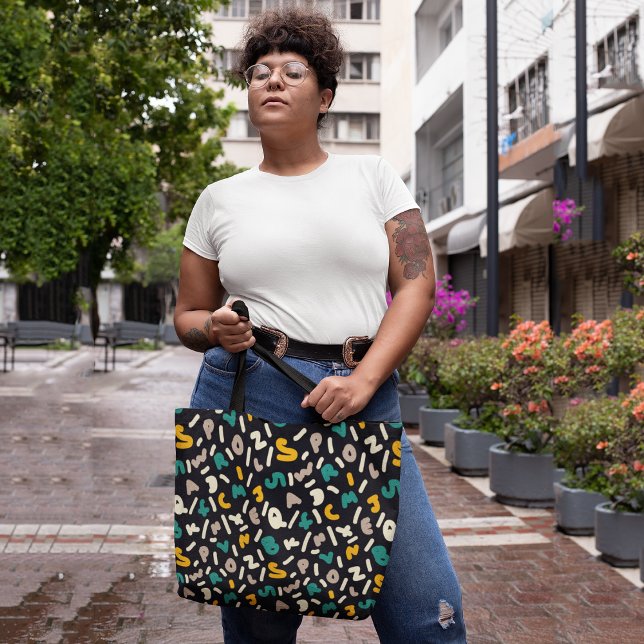 Random letters tote bag (Creator Uploaded)