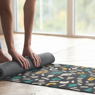 random letters yoga mat