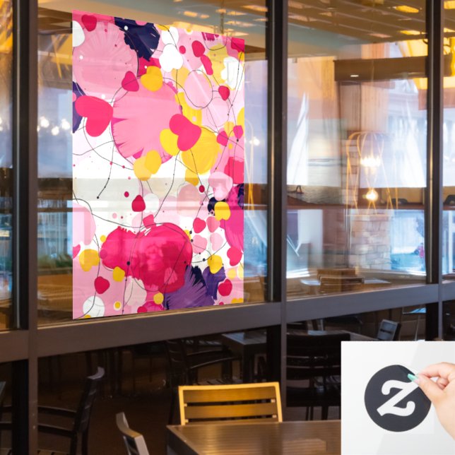 "Random Love Thoughts" - Colourful Abstract (Restaurant Window)