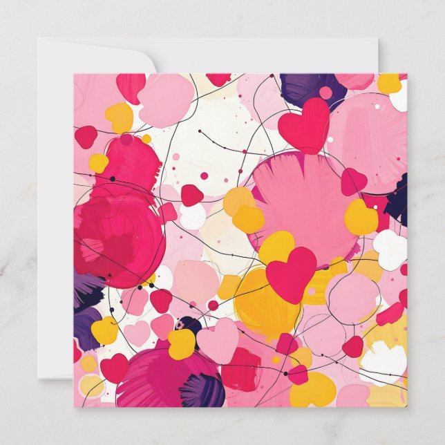 "Random Love Thoughts" - Colourful Abstract (Front)