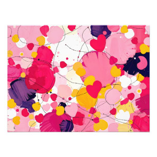 "Random Love Thoughts" - Colourful Abstract Photo Print
