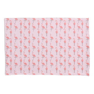 Random Pink Flamingo Bird Pattern Pillowcase