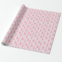 Random Pink Flamingo Bird Pattern