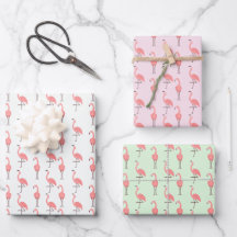 Random Pink Flamingo Bird Pattern