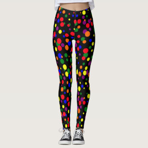 Random Spots Pattern Pride Colours Leggings