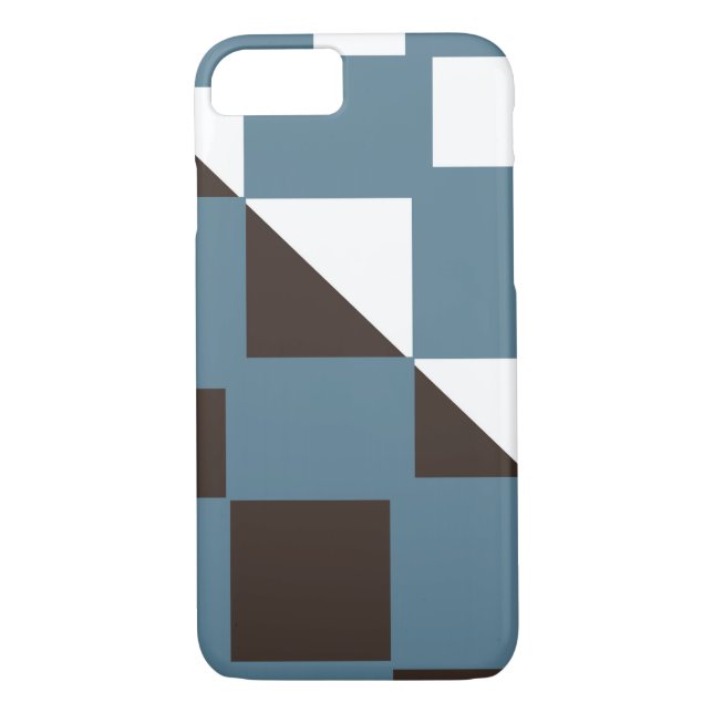 Random squares (Chocolate vanilla mix version) Case-Mate iPhone Case (Back)