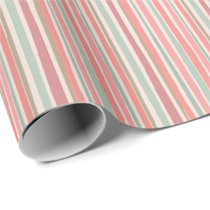 Random stripes design wrapping paper
