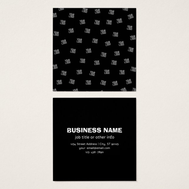 Randomly Arranged Design, Business Logo or Image (Front & Back)