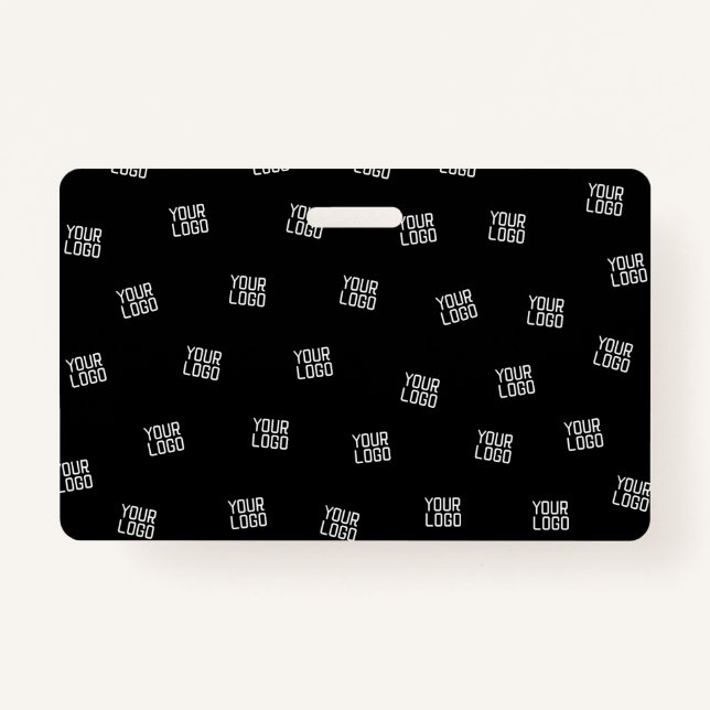 Randomly Arranged Design, Business Logo or Image ID Badge (Front)