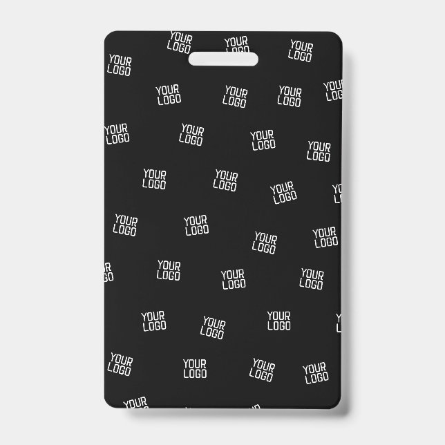 Randomly Arranged Design, Business Logo or Image ID Badge (Front)
