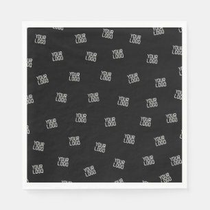 Randomly Arranged Design, Business Logo or Image Napkin