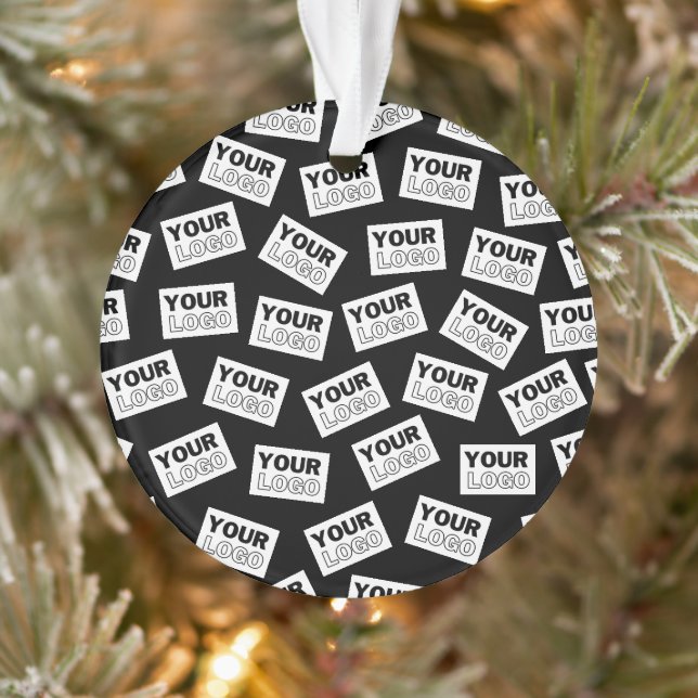 Randomly Placed Look for Your Logo or Any Photo Ornament (Tree)