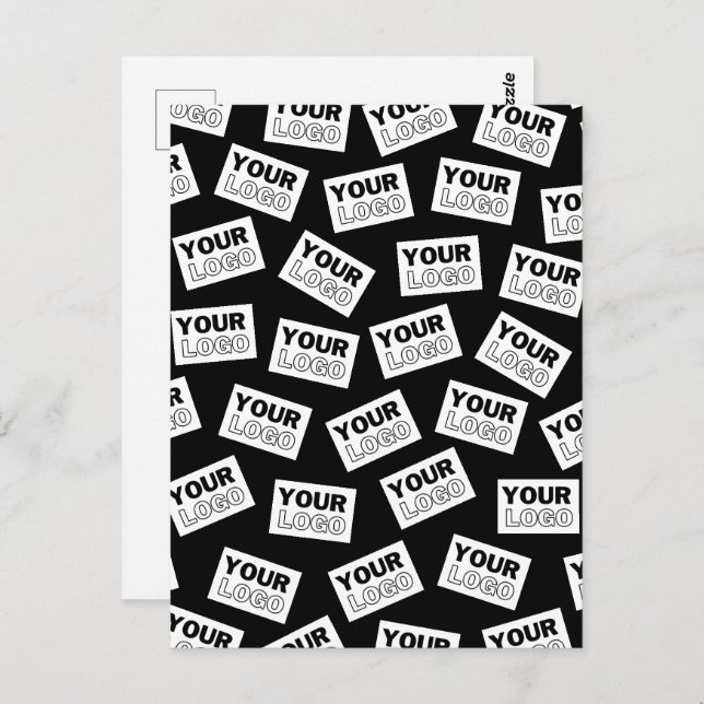 Randomly Placed Look for Your Logo or Any Photo Postcard (Front/Back)