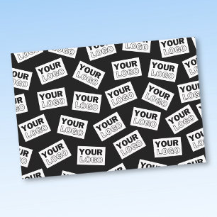 Randomly Placed Look for Your Logo or Any Photo Wrapping Paper Sheet