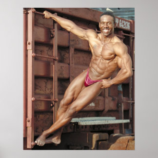 Randy at the Train Poster