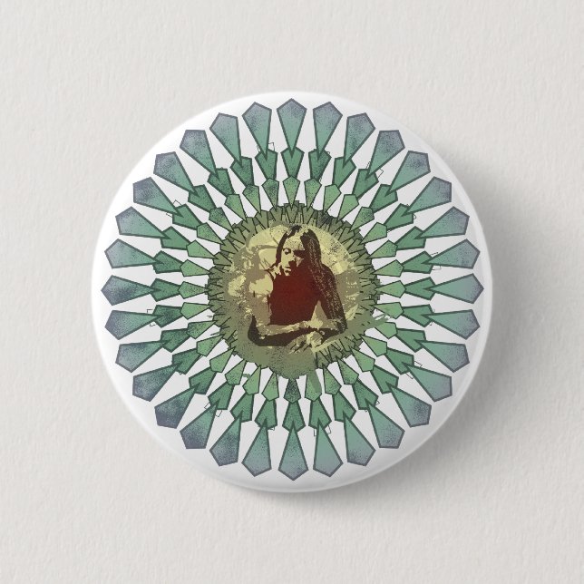 Randy Castillo Mandala Button (Front)