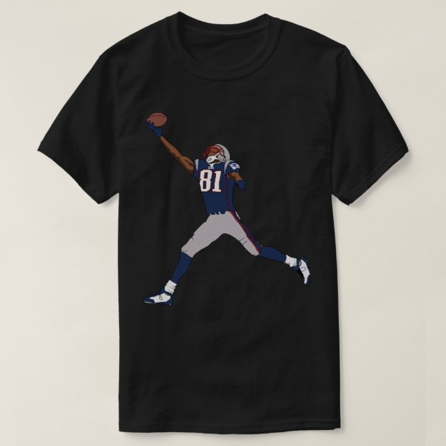 Randy Moss Patriots Sticker T-Shirt (Design Front)
