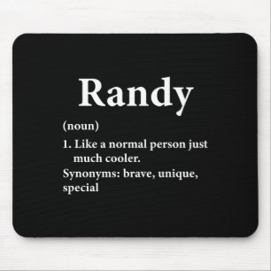 Randy Name Definition Funny D Mouse Pad