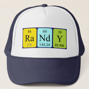 Randy periodic table name hat