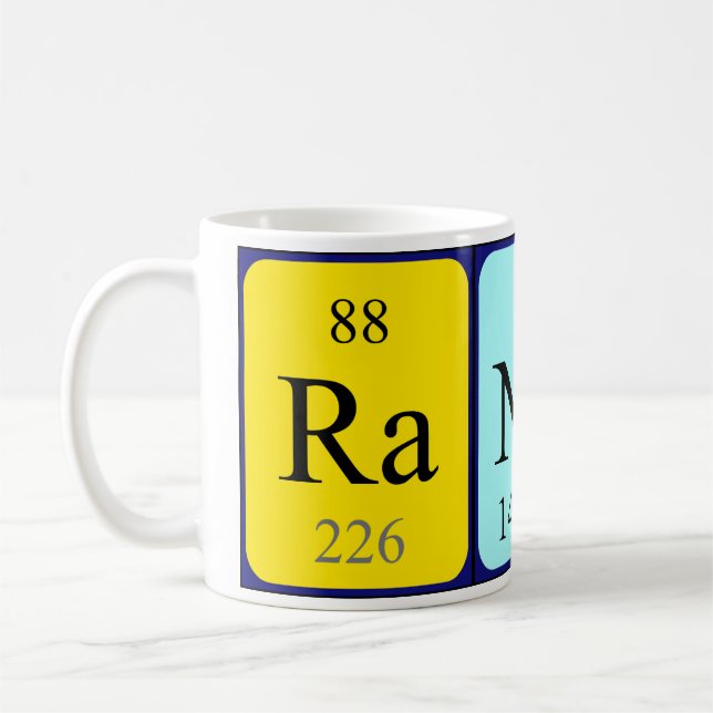 Randy periodic table name mug (Left)