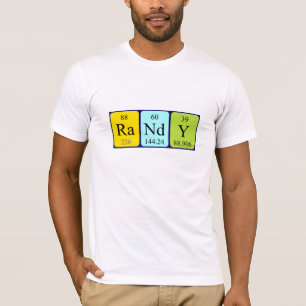 Randy periodic table name shirt