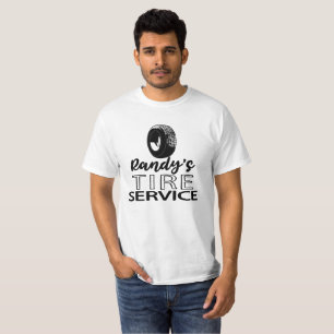 Randy's Tire Service Black Logo You Customise T-Shirt