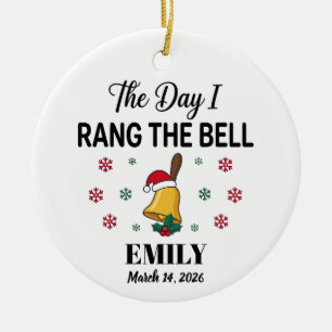 Rang the Bell Ornament Cancer Survivor Christmas G