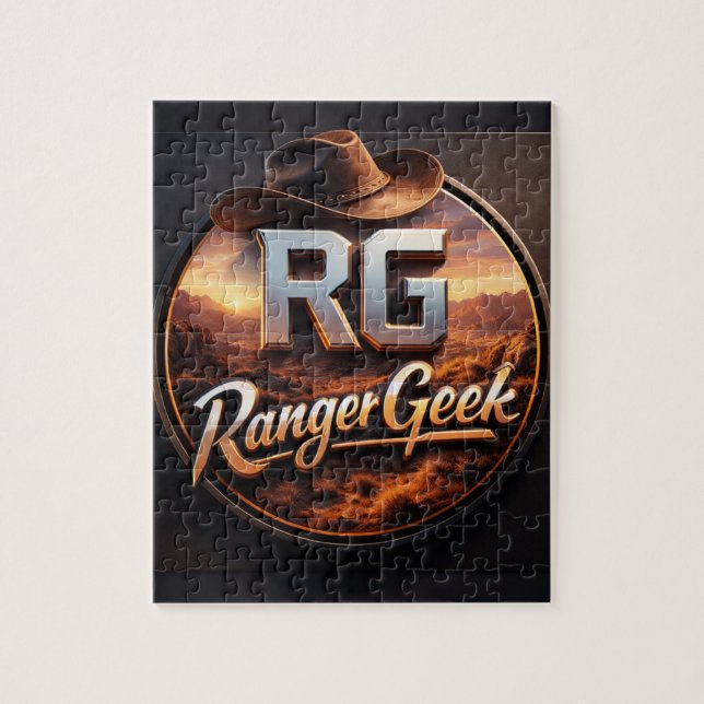 Range geek western style logo jigsaw puzzle (Vertical)