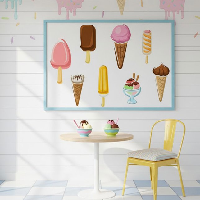 Range Of Ice Creams Poster (Creator Uploaded)