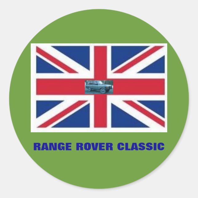 RANGE ROVER CLASSIC CLASSIC ROUND STICKER (Front)