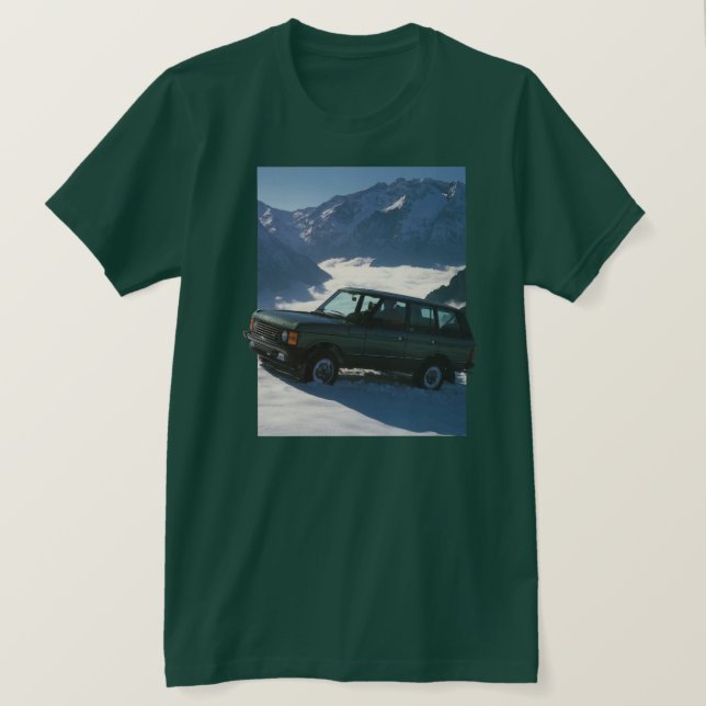 Range Rover Classic in the Snow T-Shirt (Design Front)