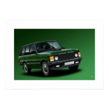 Range Rover Vogue Poster Illustration