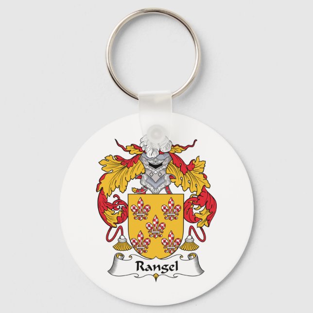 Rangel Family Crest Key Ring (Front)