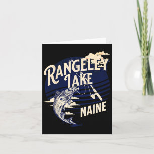Rangeley Lake Maine Fly Fishing Trout B Fisher Sou Card