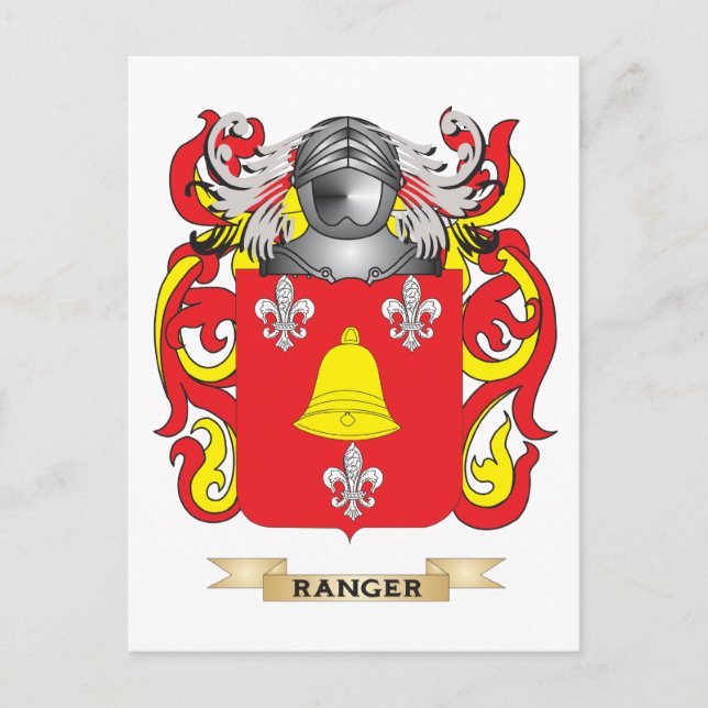 Ranger Coat of Arms (Family Crest) Postcard (Front)